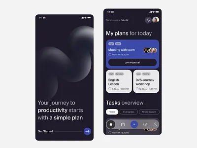 Plans Management Mobile App Design UI app management mobile plans product taska ui