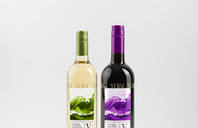 Verse Wine - Branding bold bottle brand branding clean design drink drinks flow graphic design identity label logo ocean packaging poetry sea water wine