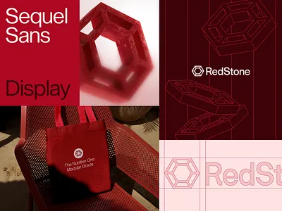 RedStone: Brand Essentials 3d bento blockchain brand branding colors defi font graphic design illustration logo oracle rebranding red redstone web3