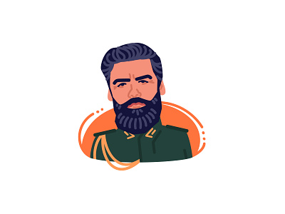 Oscar Isaac (Leto Atreides) actor avatar character design dune face flat head illustration leto atreides minimal movie oscar isaac portrait vector