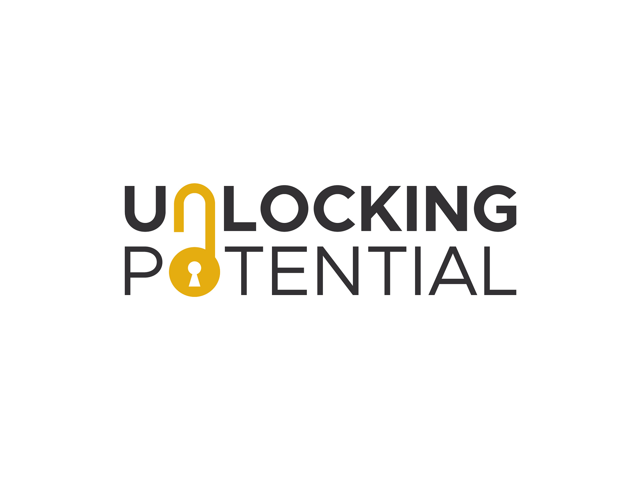 unlocking potential wordmark logo by Uzair on Dribbble 