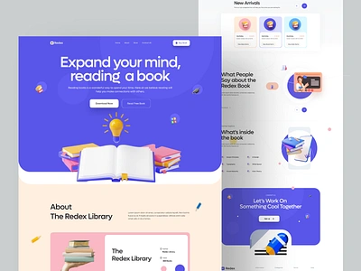 eBook || Landing Page Exploration product ui ux web website