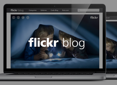 Flickr Blog blog design flickr web design