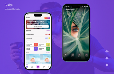 VIDEAI Create new things today! ai animation apps available capcut contentai hired hot hotui mobile ui uiux uiuxdesign uxdesign videogenerator webdesign