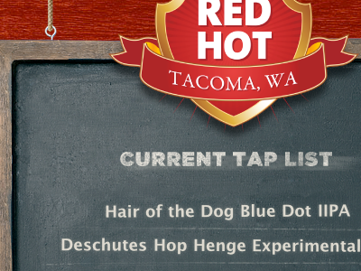 The Red Hot bar beer red tacoma