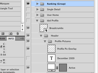 OCD hello! ranking interface photoshop