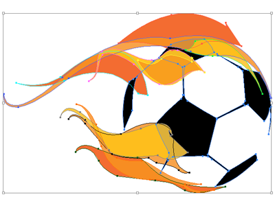 soccer illustration orange