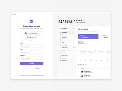 Create a free account — Untitled UI create account form onboarding product design sign up signup ui design user interface