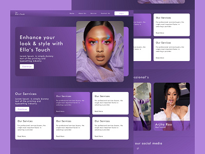 BEAUTY SALON beauty design figma salon ui