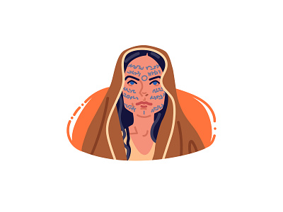 Rebecca Ferguson (Lady Jessica) actress avatar character design dune face flat head illustration lady jessica minimal movie portrait rebecca ferguson vector