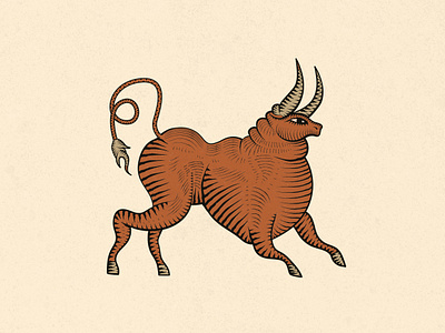 Bull (2020) bull design dribbble emblem graphic illustration russia symbol vector