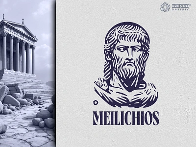 Zeus Meilichios – Engraved Majesty artisan design logo branding classical portrait logo elegant detailed logo engraved portrait logo engraving style logo greek god logo hand drawn logo handcrafted logo design intricate line work logo logo luxury brand logo mythology logo timeless custom logo vintage line art logo zeus emblem zeus logo