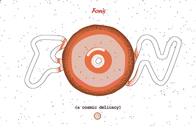 FON'S DONUTS donuts eat fun graphic design illustration restaurant shop space theme