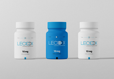 Lecidox Package design blue packaging branding design graphic design logo medical design medicine medicine package design mockup package design typography vector