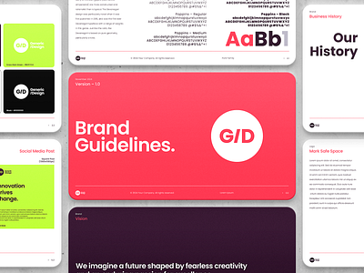 Brand Guidelines - Photoshop Template professional pitch