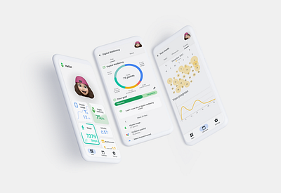 Digital wellbeing redesign graphic design ui