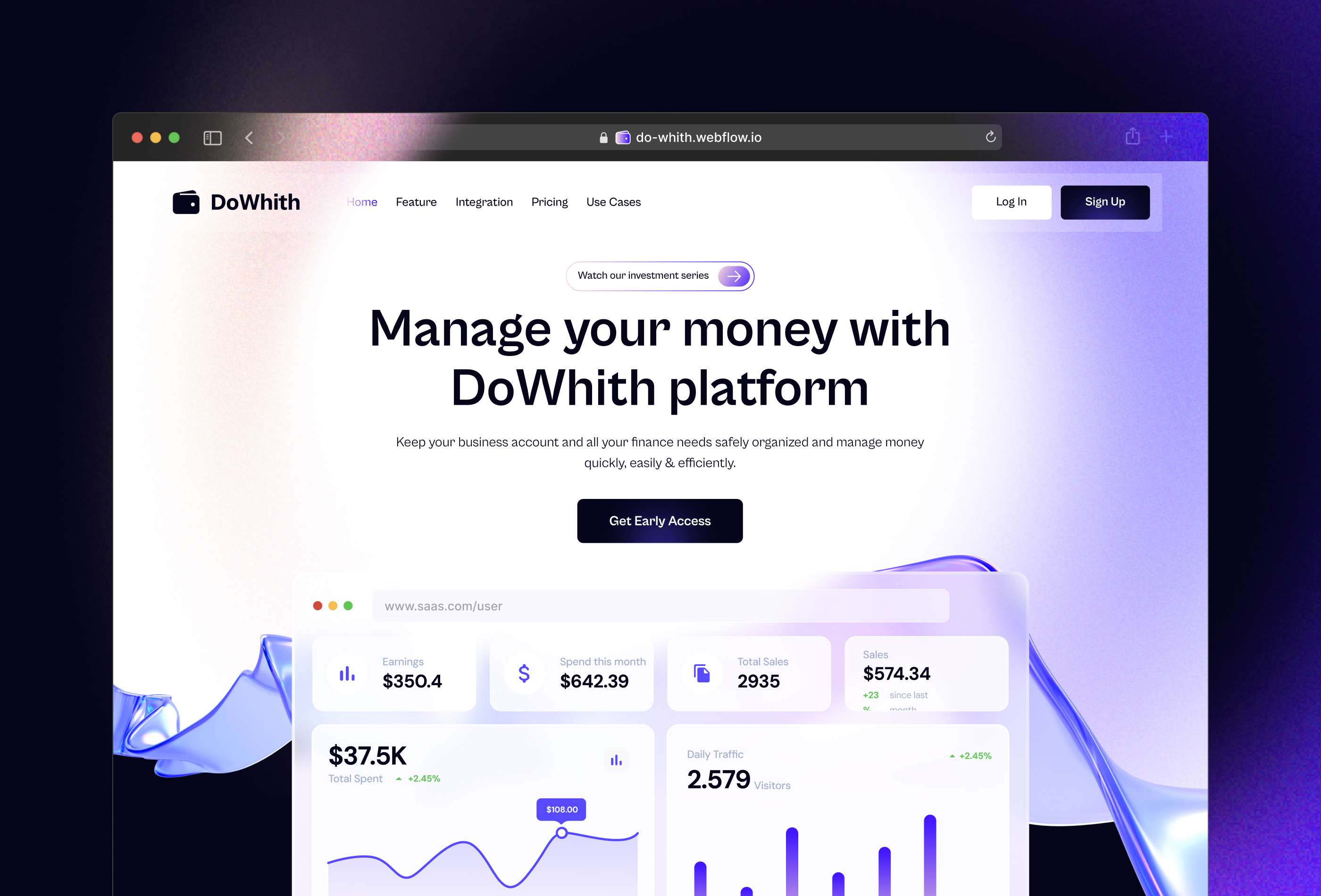 Example of Custom Website Design Service