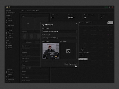 Upload image through link · Koala UI b2b button dark dark mode dashboard input koalaui product product design saas saas design saas product ui design upload upload component upload image user interface ux design