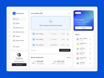 File Converter Web app design best web design dashboard dashboard ui file converter modern ui ui ui design ui ux ui ux design ux web app web application design web design web interface design web ui web ui design webdesign