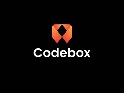 Codebox logo design app icon brand identity code icon codebox logo creative logo gradient logo logo logo brand logo design logo mark minimalist logo modern codebox logo technology trend logo