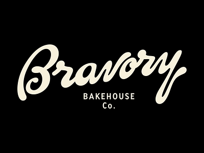 Bravory Bakehouse - Logotype Design bakery branding branding coffee brand custom lettering lettering logo logo designer logos typography