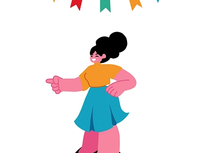 Celebration 2D Animation 2d animation banners celebration character cheerful dancing event festival festive flat fun girl happiness illustration joyful joyous character motion party vibrant