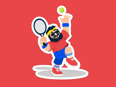 ShipDaddy Mascot Character Art branding character character art design design studio digital art digital illustration graphic design identity design illustration illustration art illustrator logo marketing marketing design marketing illustration mascot mascot illustration sports tennis