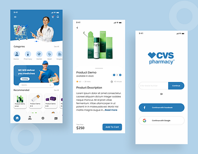 pharmacy delivery app appconcept appdesign appprototype cleanui deliveryapp digitalpharmacy ecommerceui healthcareui healthtech medicalappdesign medicinedelivery minimaldesign mobileappdesign moderndesign pharmacyapp productpage responsivedesign uiuxdesign userfriendly userinterface