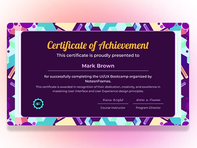 Digital Certificate UI Concept certificate certificate design design mockups digital certificate design ui ui concept ui design ux ux design visual design