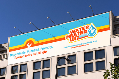 Water Heater Wiz // Billboard brand brand design brand design identity brand designer brand guidelines branding california home repair identity industrial logo logo design logo designer