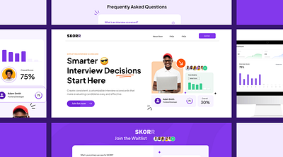 Skorr - Interview ScoreCard App Landing Page branding dashboard design graphic design illustration interview interview scorecard landing page produc product design scorecard ui ui design ux design