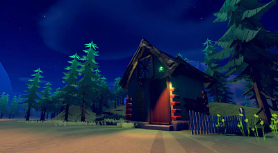 Stylized 3D Environment Design: Forest Cabin 3d