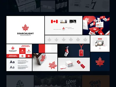 Estate agency agency branding color design dribbble estate agency graphic design icon logo logotype maple leaf sheet