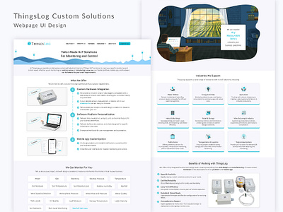 Custom Solutions for Monitoring and Control Webpage UI digital illustration graphic design illustra illustration ui user interface