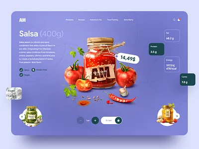 Healthy Food Craft Store design diet ecommerce food store healthcare healthy food home page interface landing page nixtio online shop product design recipes shopping ui ux web design website website design website ui