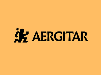 Aergitar logo airguitar branding brandmark design graphic design identity logo mark minimal