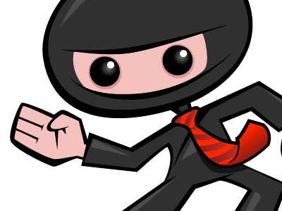 Ninja 2 black gray illustration ninja red vector