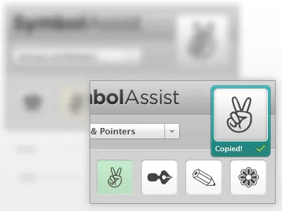 SymbolAssist well suggestion detail icons rebound