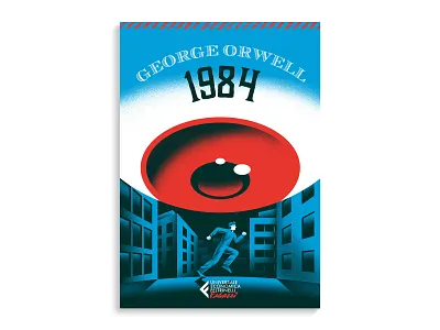 1984 - George Orwell book book cover book illustration cover illustration daniele simonelli dsgn illustration texture vector