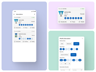 Product Subscription - UI UX Design app cover design app design app ui dairy app design figma graphic design graphics illustration minimal mockup product screen subscription ui ui ux