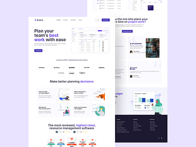 SaaS Project Management Landing Page UX/UI Design | Axora b2b landing page design b2b saas app b2b saas landing page design figma landing page design landing page redesign landing page uxui design project management project management tool saas saas design saas landing page saas landing page design saas product design saas project saas redesign saas uxui design uxui web app design