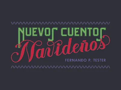 Typograpic Design for Vintage Holidays brand identity branding christmas creative decorative design graphic graphic design holiday lettering logo new year card retro script spanish text typeface typography vintage visual visual identity