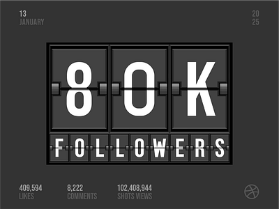 80k Followers 80k achivement aword branding celebrating design followers font graphic design icon icon set illustration letters logo numbers page typo ui ui ux vector