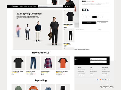 Fashion fix - Clothing website clothing website figma ui ux