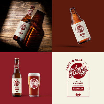 What If! Coca-Cola is a Brewery Product beer packaging brand design brand designer brand guideline brand identity brand identity designer branding coca cola corporate identity corporate logo design graphic design illustration label design logo logo design logo designer packaging design ui wordmark