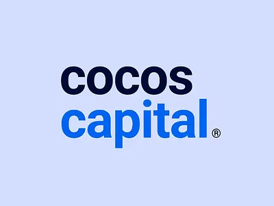 Cocos Capital - Logotype Concept brand design brand identity branding design design concept engaging color font geometric graphic design icon logo logo design logo mark logotype modern shape text typeface typography visual identity