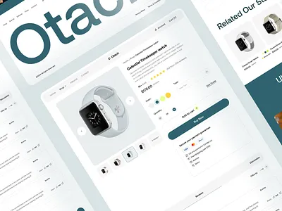 Watch Ecommerce Product Page Design ecommerce ecommerce product page ecommerce ui ecommerce website ecommerce website design landing page minimal online shop online store product page product page ui shop page shop page ui shopify shopify ui design shopify website sleek ui ui watch ecommerce watch store