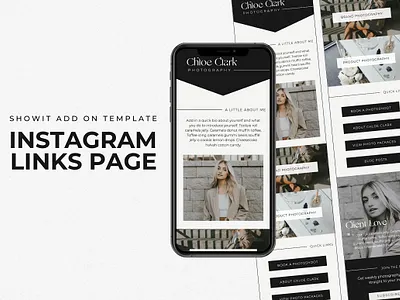 Instagram Links Page Template Showit add on template instagram landing page instagram links page instagram links page template instagram page template instagram post instagram story instagram template landing page landing page template link in bio link in bio template showit instagram showit landing page showit template social media template tiktok link in bio website template