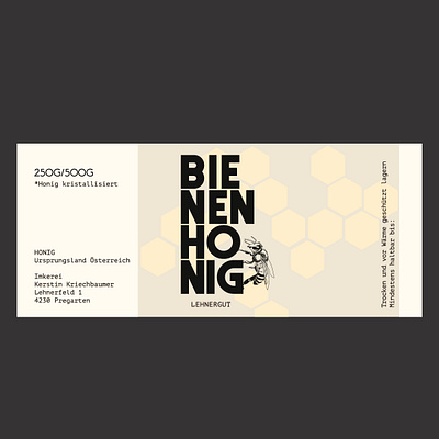 Label for honey bee etikett honey illustration label lbensmittel etikett