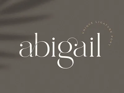 Abigail Unique Ligature Font abigail unique ligature abigail unique ligature font beautiful beauty botanical classy clean font floral lettering logo font logotype retro sans sans serif serif slab type typeface vintage wedding